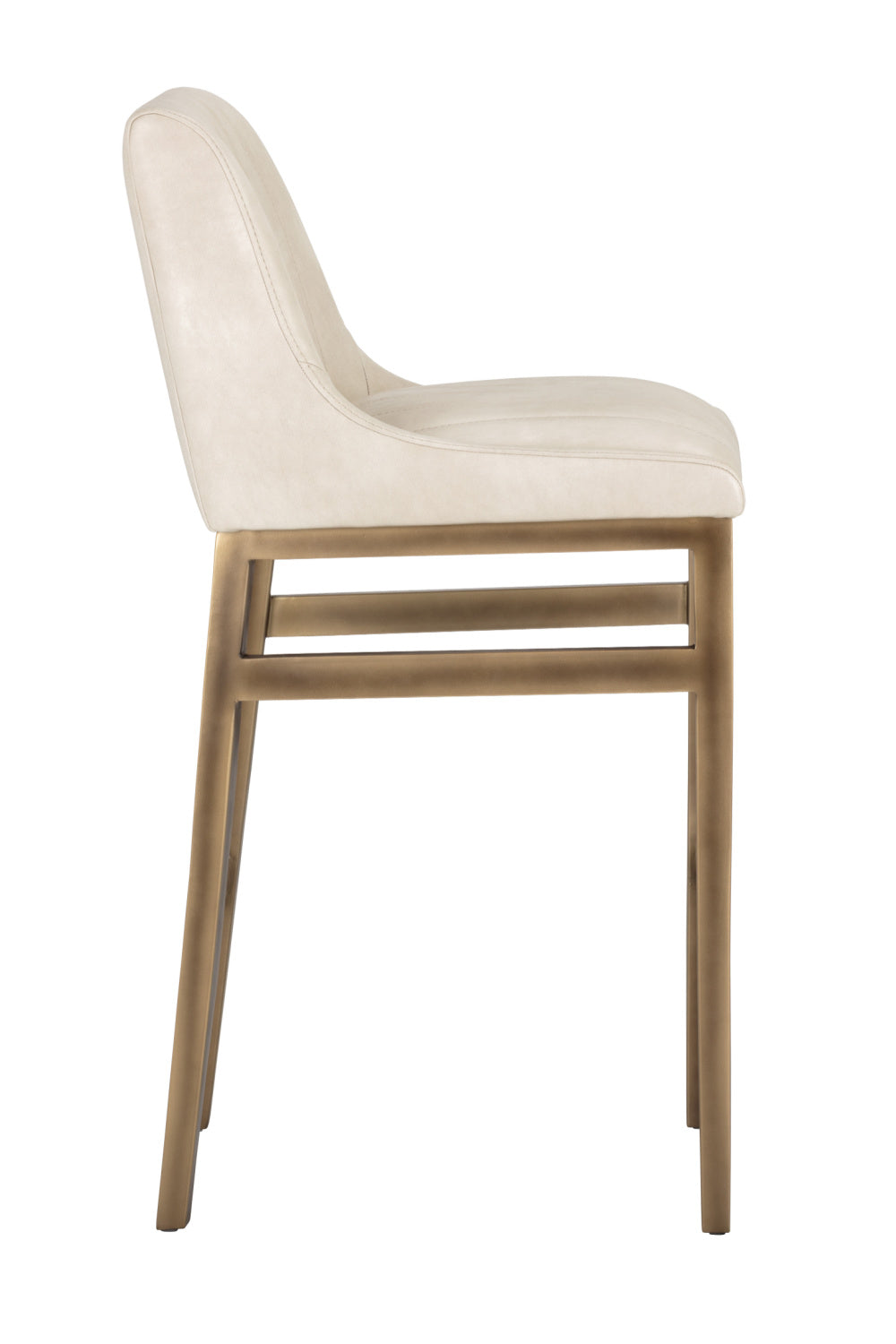 Leather-Look Vertical-Channeled Bar Stool by Splendido Halden Barstool, alternate view 3