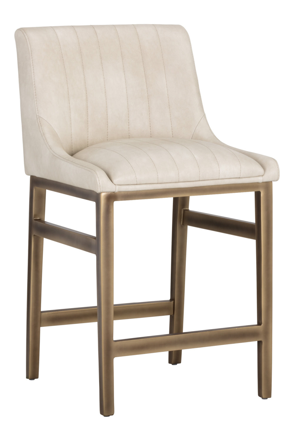 Channel-Tufted Counter Stool by Splendido Halden