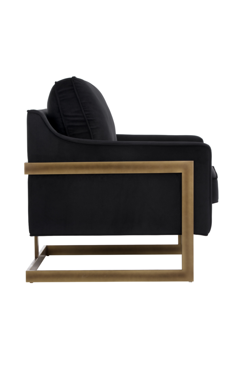 Bronze Frame Cantilevered Lounge Chair by Splendido Kalmin Accent Chair, alternate view 26