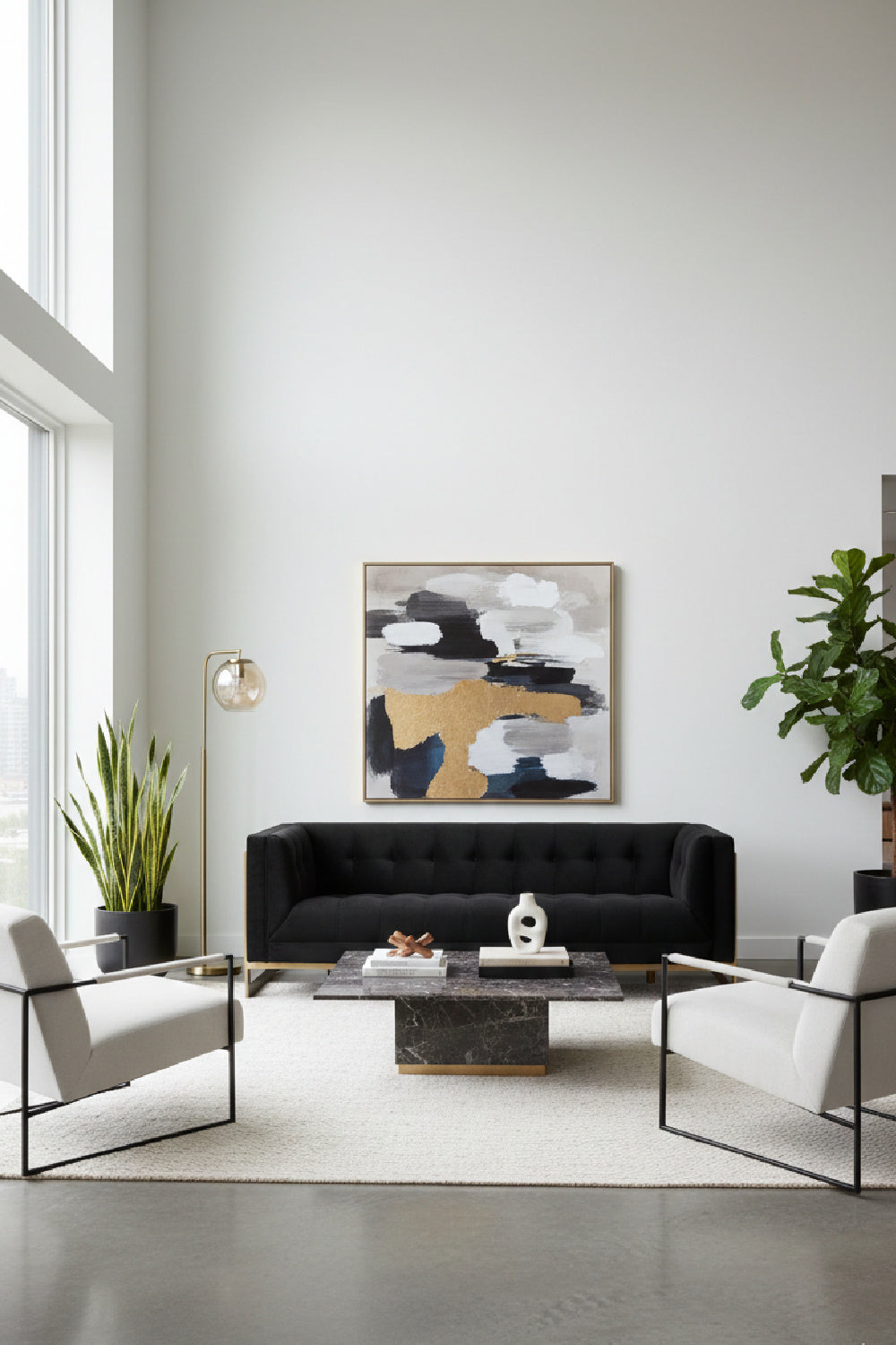 Modern European furniture - Button Tufted Sofa - www.oroa.com