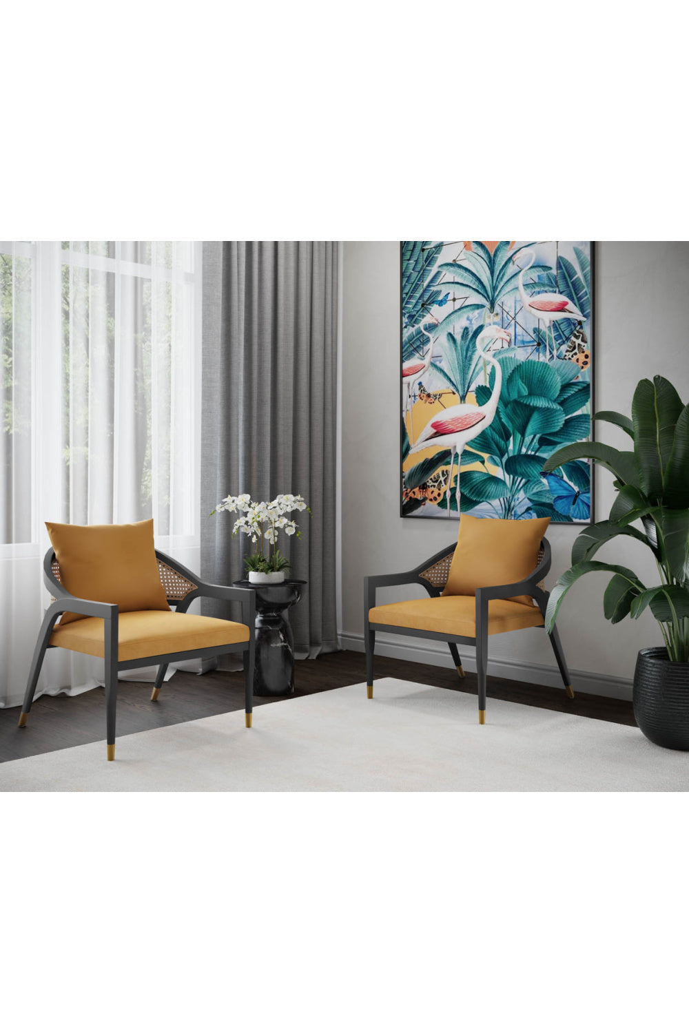 Round Marble-Look Indoor/Outdoor End Table by Splendido Goya Side Table, alternate view 22
