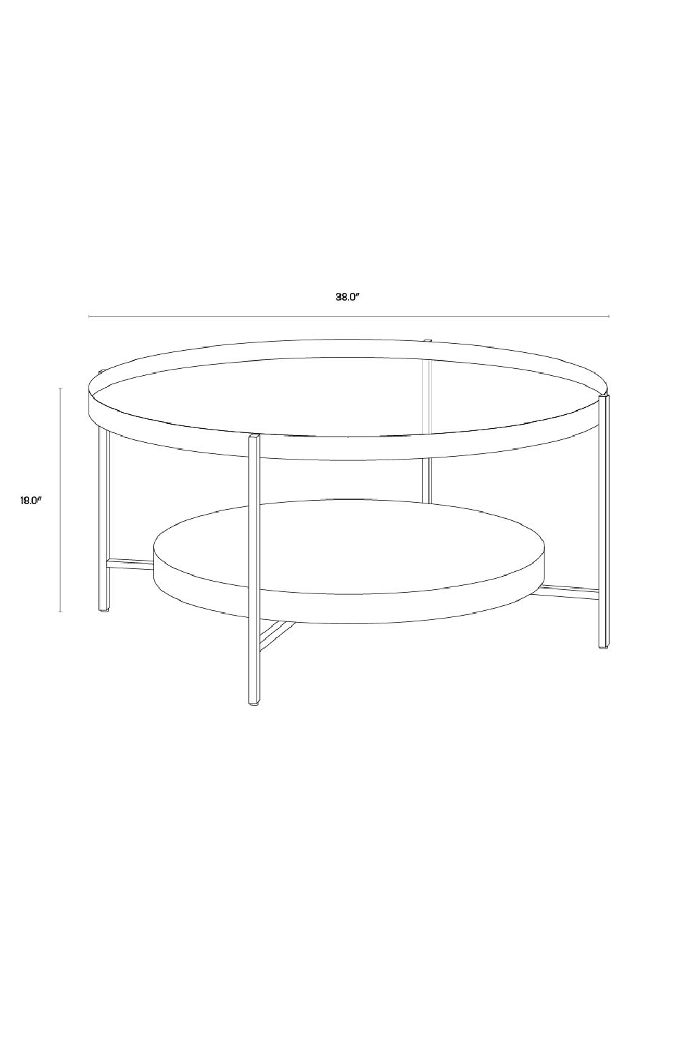 Black Glass Coffee Table by Splendido Kiernan, alternate view 6