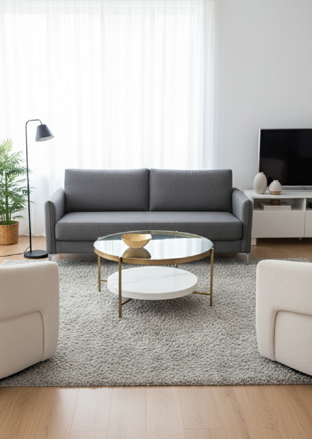 Modern European furniture - Black Glass Coffee Table - www.oroa.com