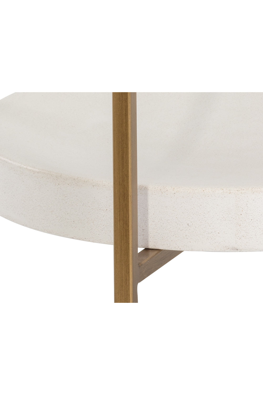 Gold Framed Glass Side Table by Splendido Gia, alternate view 5