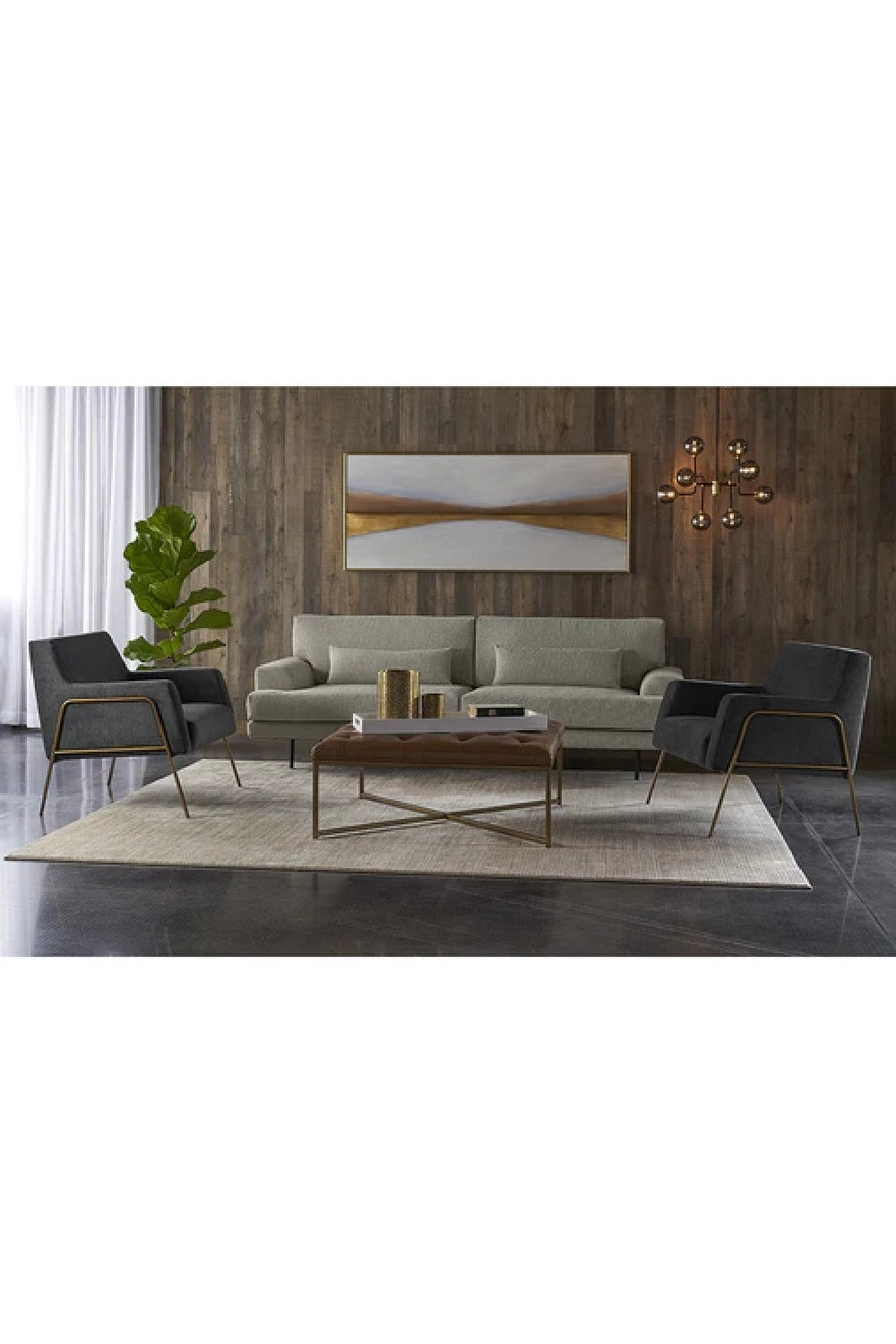 Fabric Upholstered Lounge Chair by Splendido Cybil Accent Chair, alternate view 25
