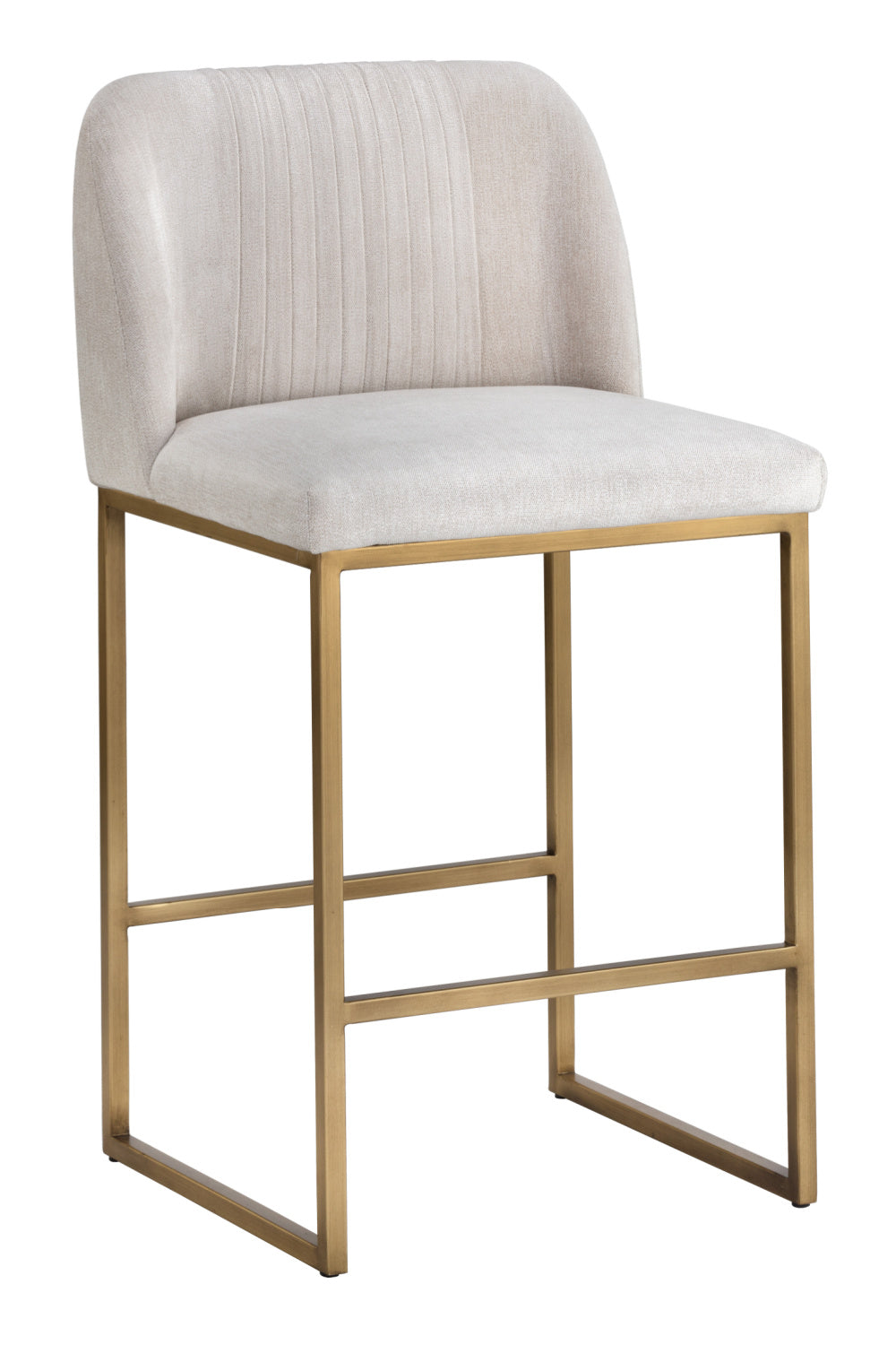 Ruched-Back Fabric Counter Stool by Splendido Nevin