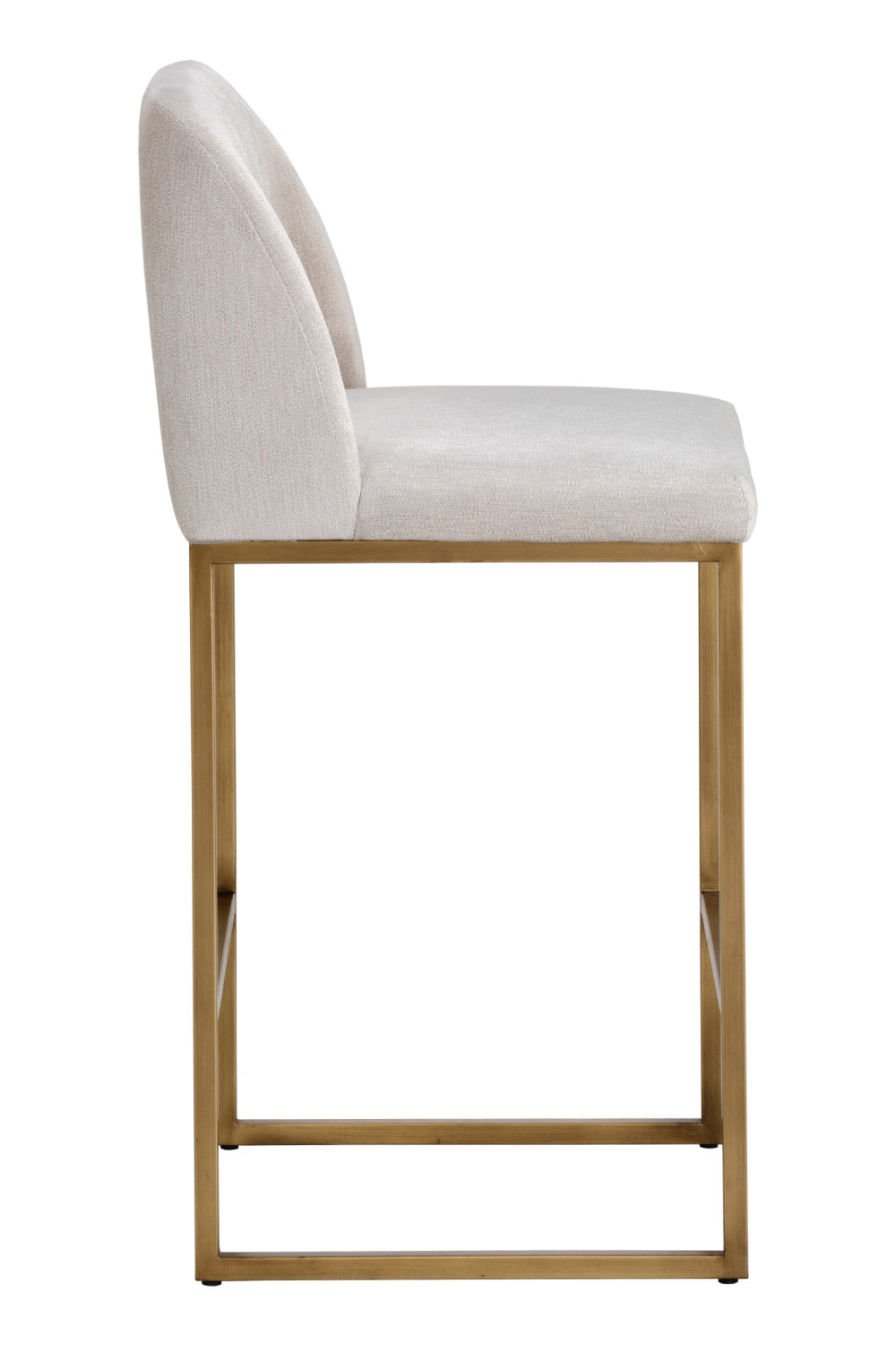 Ruched-Back Fabric Counter Stool by Splendido Nevin, alternate view 3
