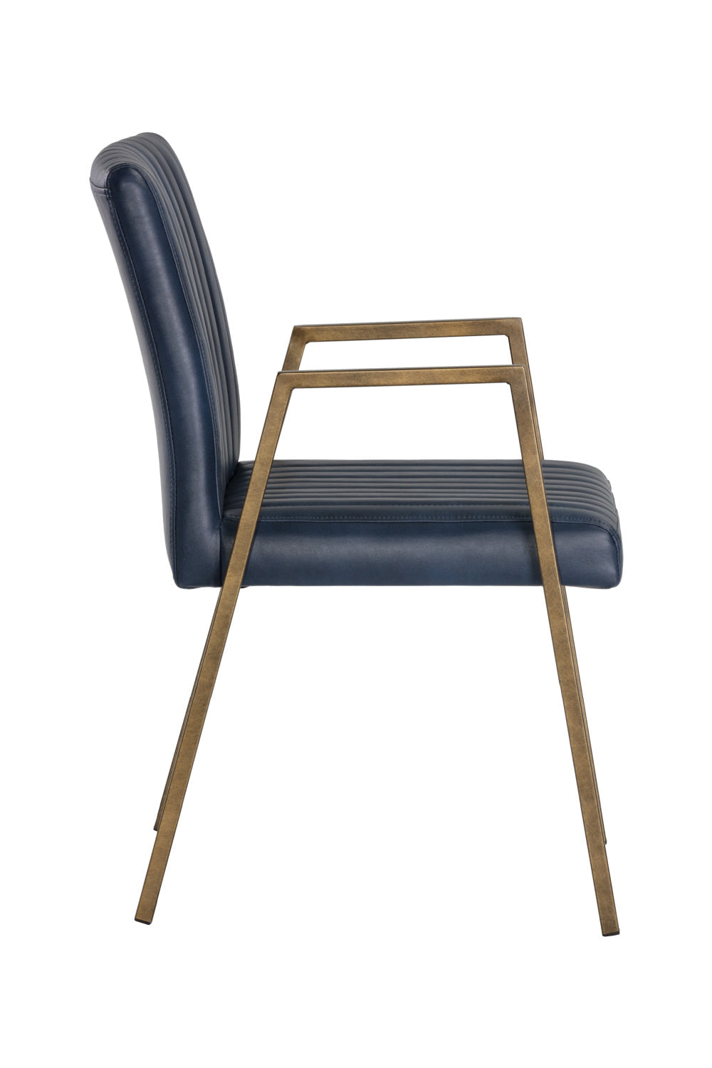 Channeled Leather Look Dining Chair by Splendido Homer, alternate view 13