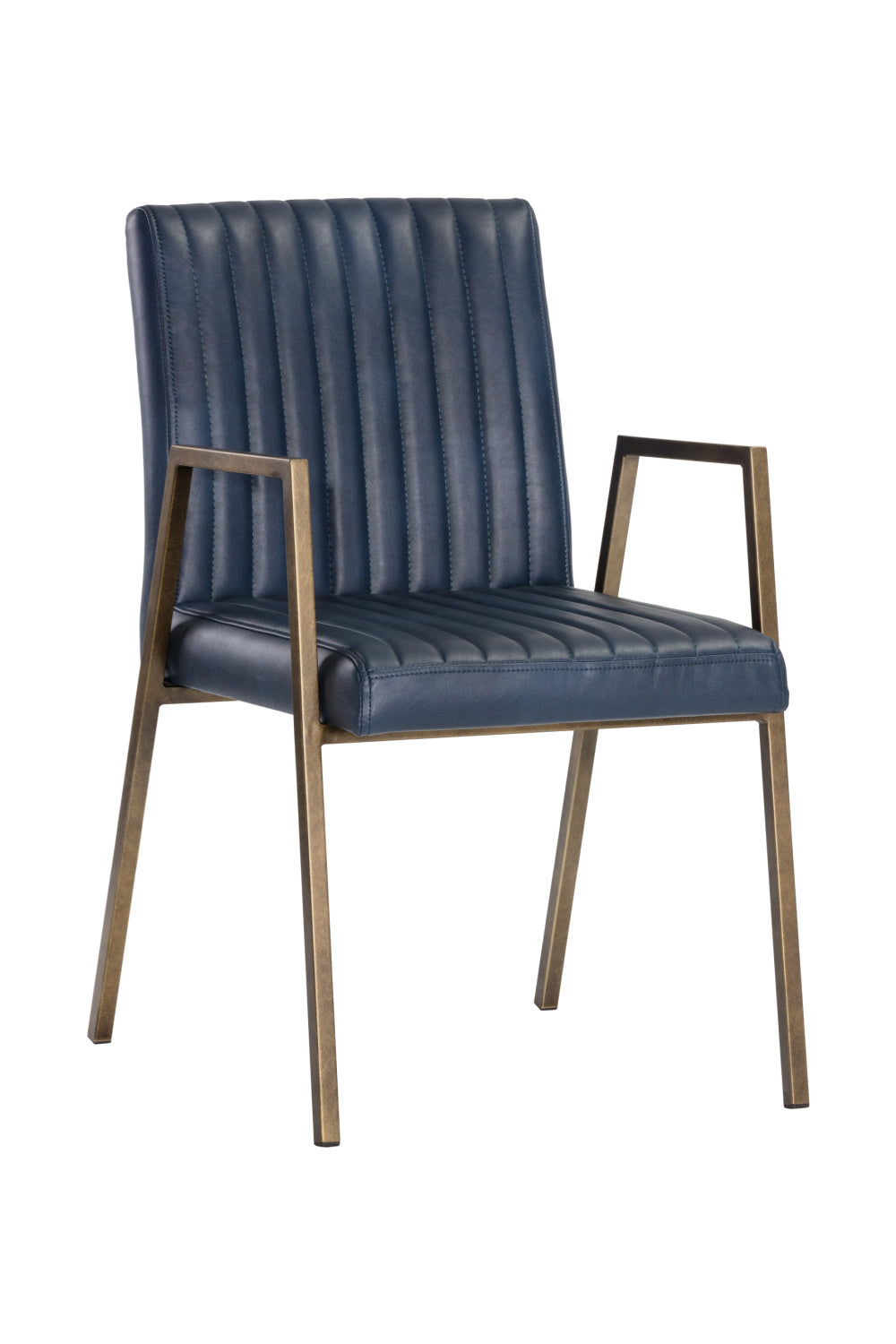 Channeled Leather Look Dining Chair by Splendido Homer, alternate view 11