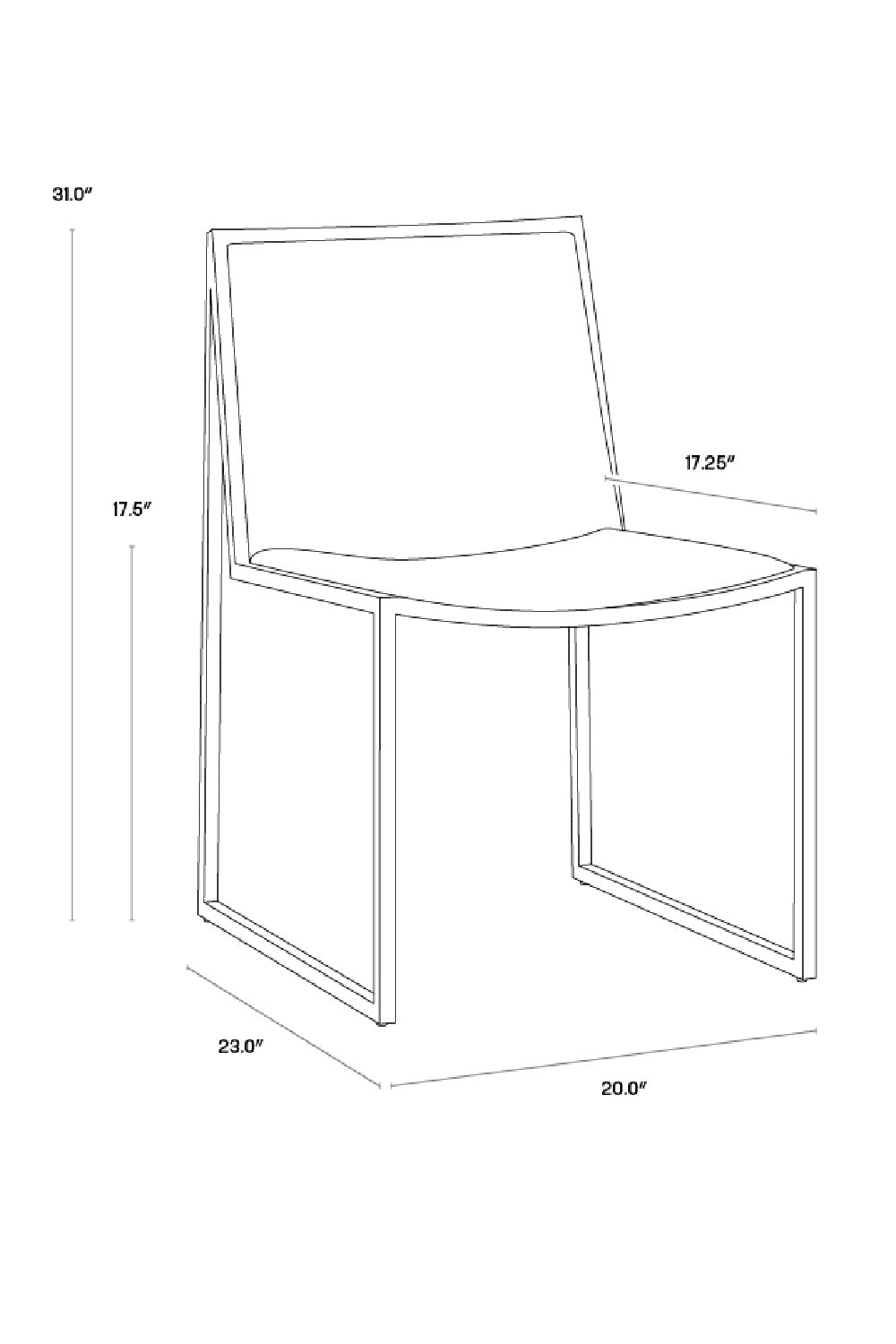 Cream Leather Look Dining Chairs (2) by Splendido Blair, alternate view 11