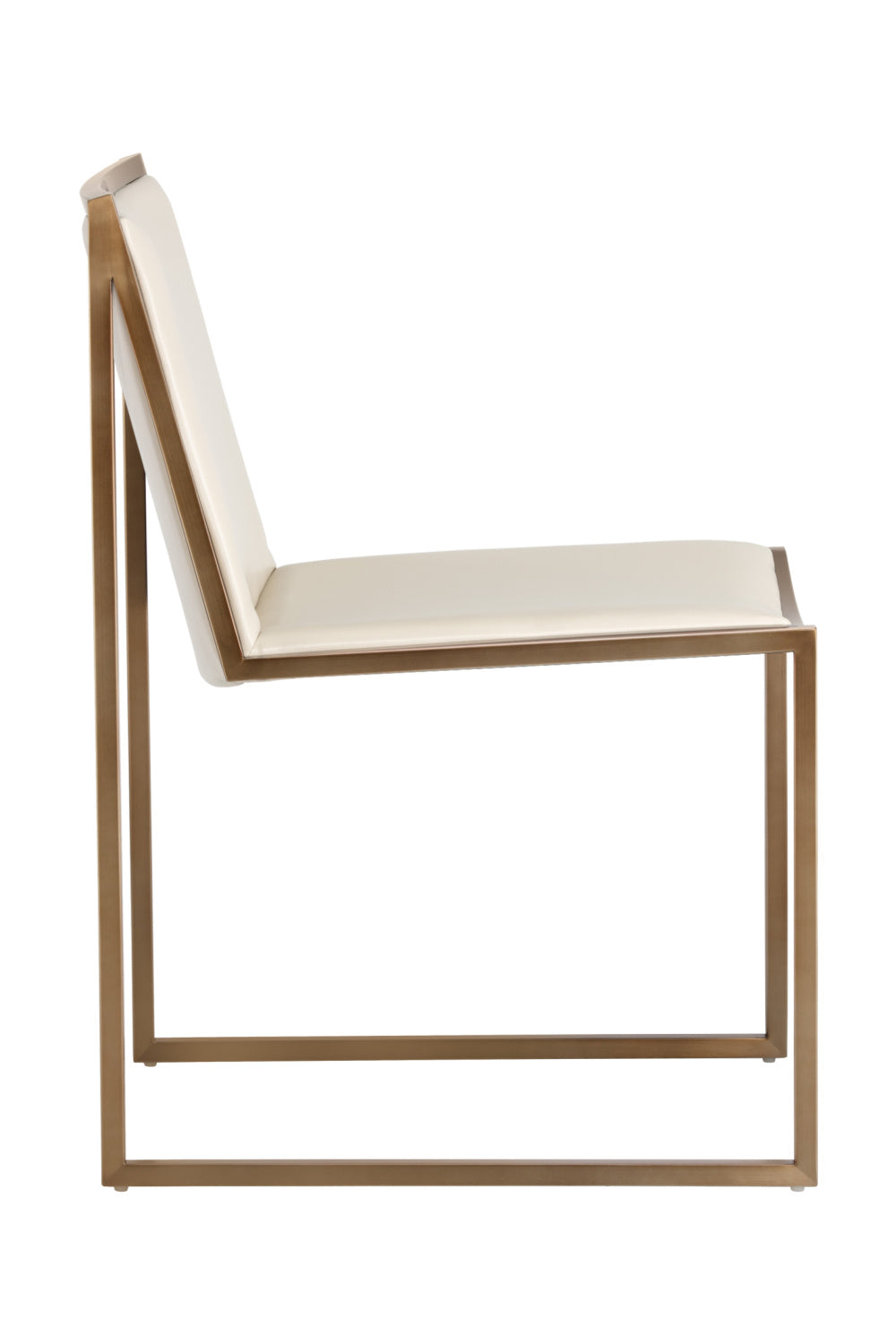 Cream Leather Look Dining Chairs (2) by Splendido Blair, alternate view 3