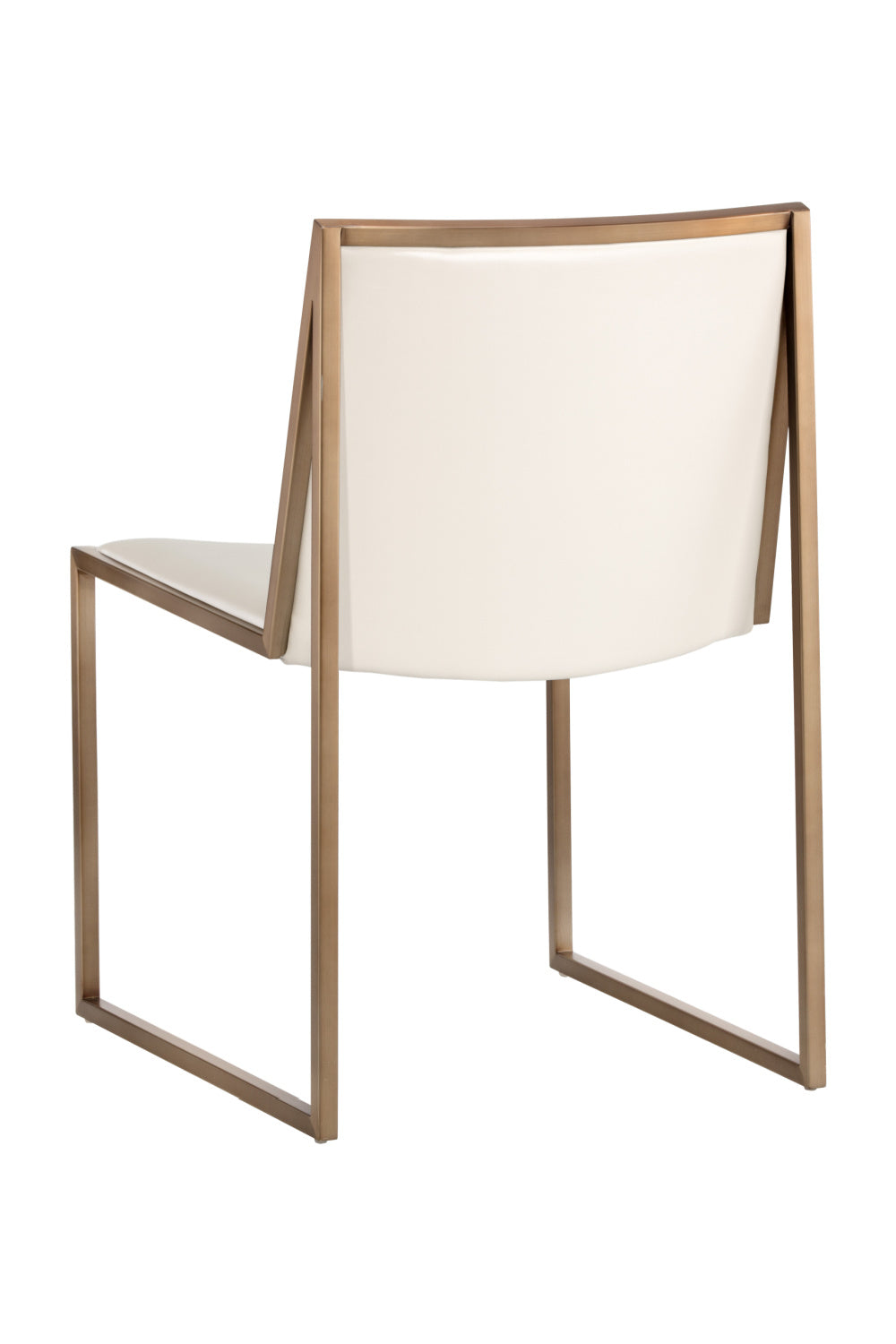 Cream Leather Look Dining Chairs (2) by Splendido Blair, alternate view 4