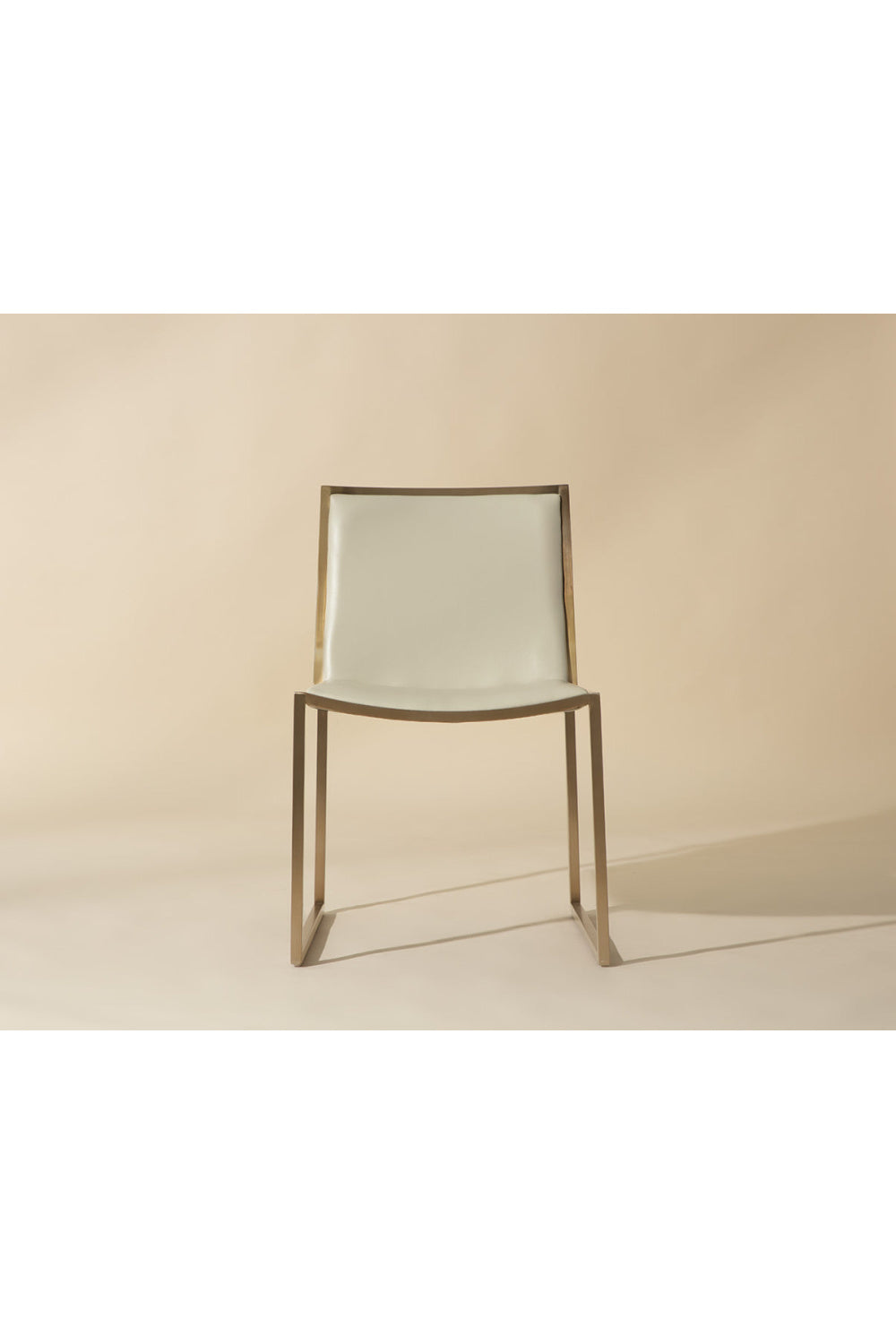 Cream Leather Look Dining Chairs (2) by Splendido Blair, alternate view 5