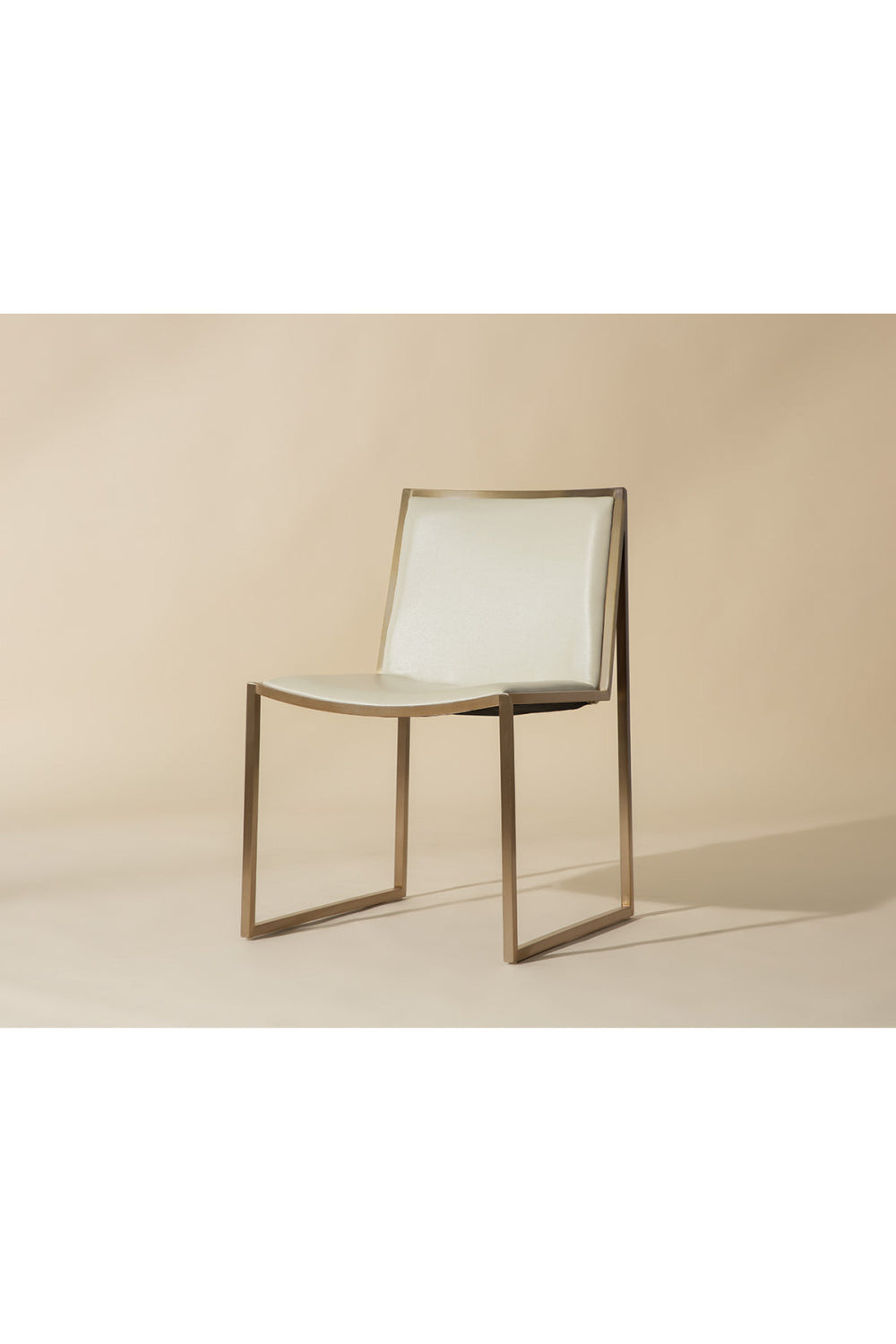 Cream Leather Look Dining Chairs (2) by Splendido Blair, alternate view 6