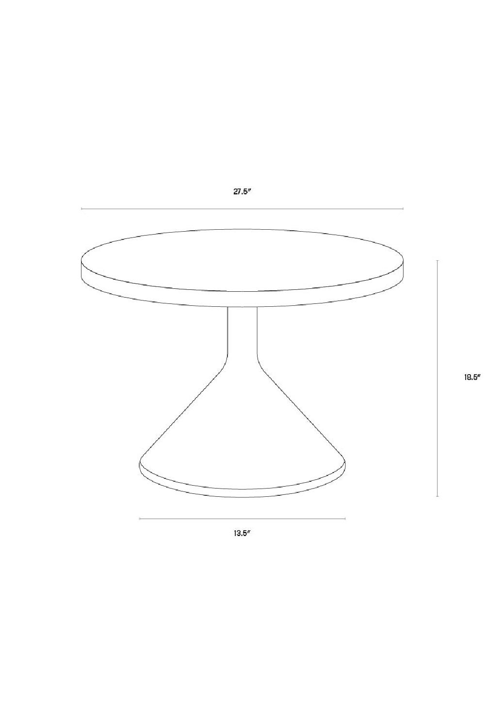 Concrete Pedestal Indoor/Outdoor Coffee Table by Splendido Adonis, alternate view 5