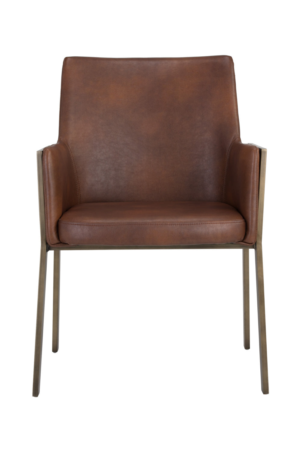 Leather Look Dining Armchair by Splendido Bernadette Dining Chair