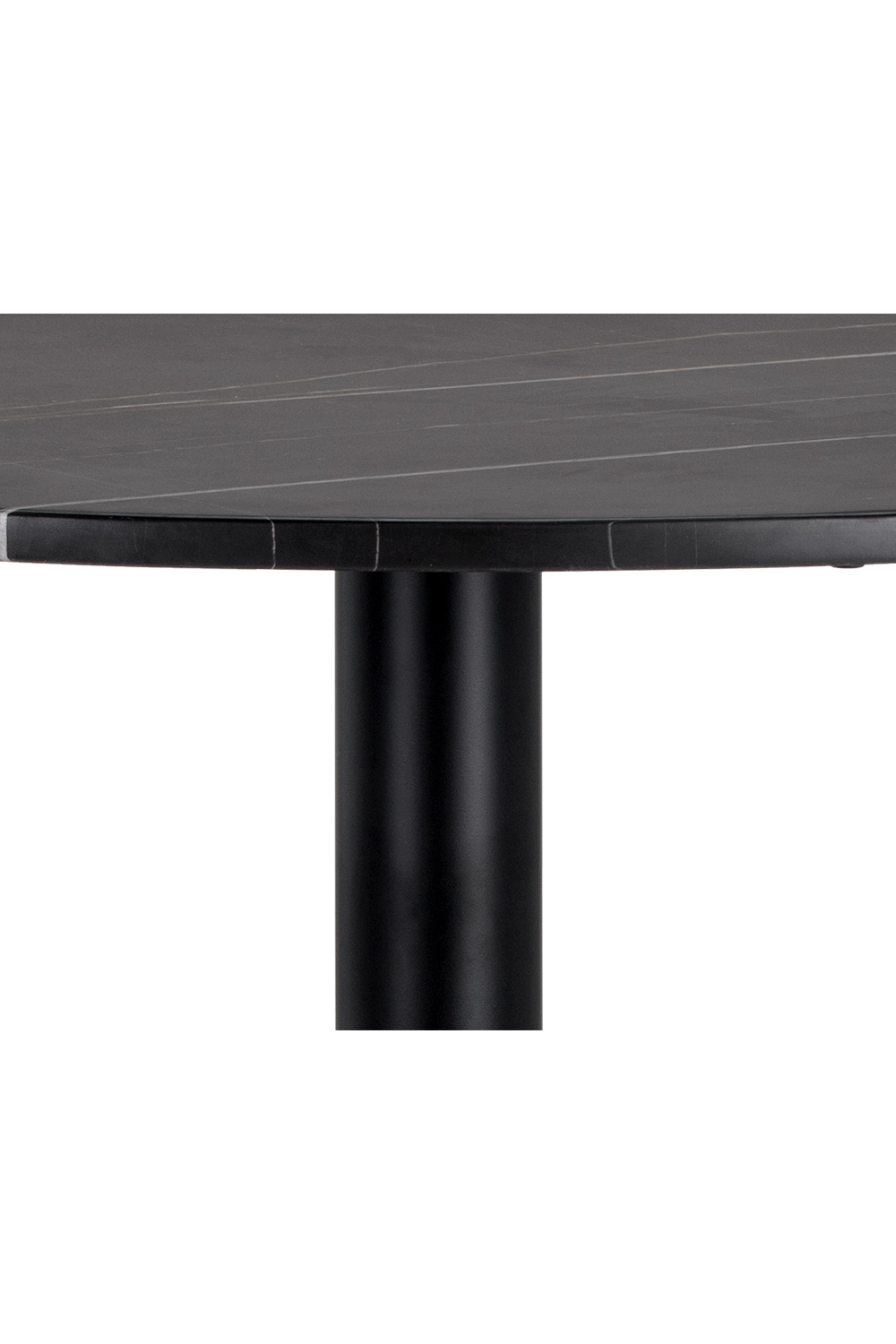 Round Black Marble Bistro Table by Splendido Massie Dining Table, alternate view 5