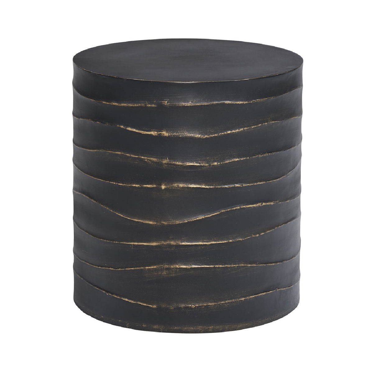 Black Cylindrical End Table by Splendido Corey Side Table, alternate view 2