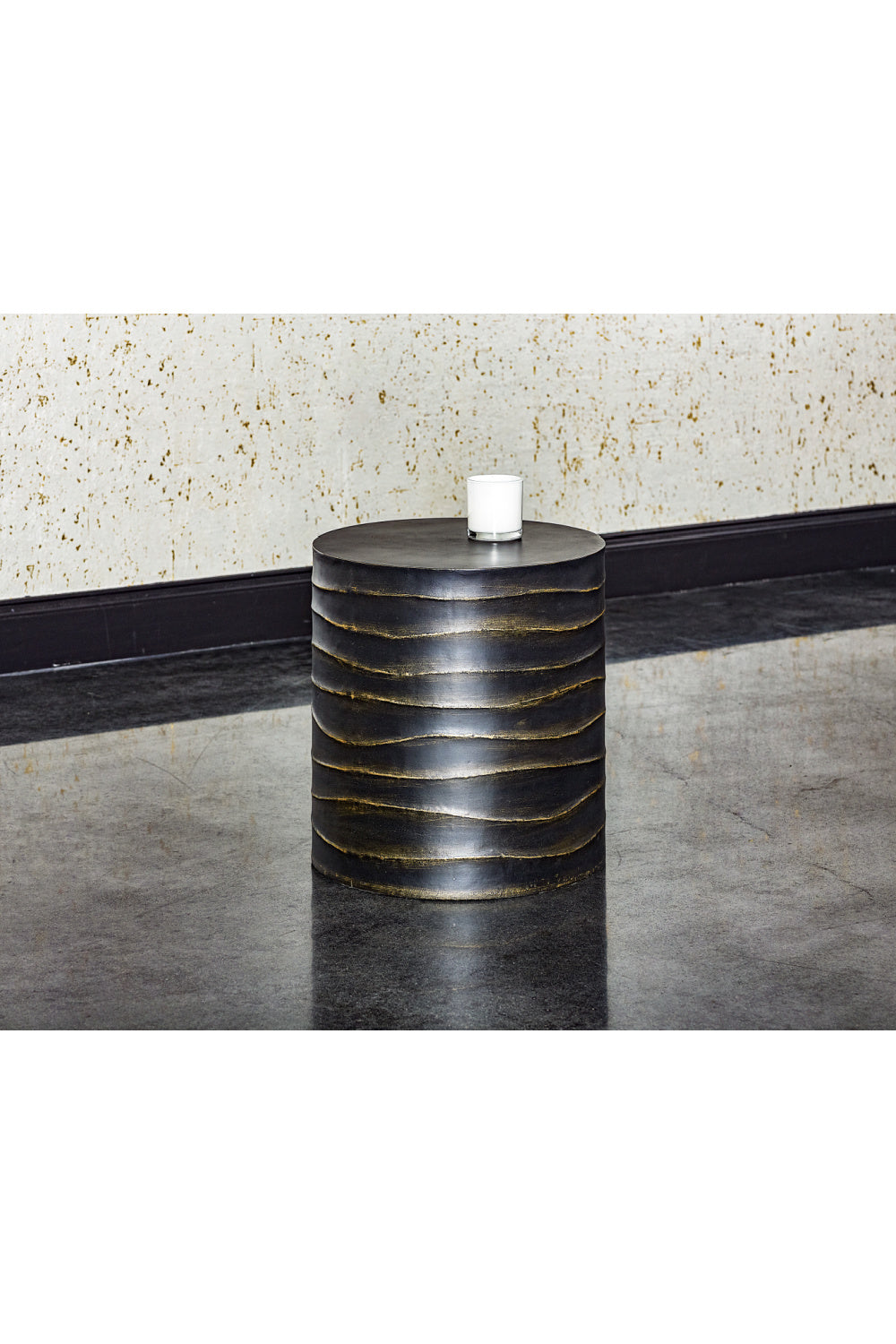 Black Cylindrical End Table by Splendido Corey Side Table, alternate view 5