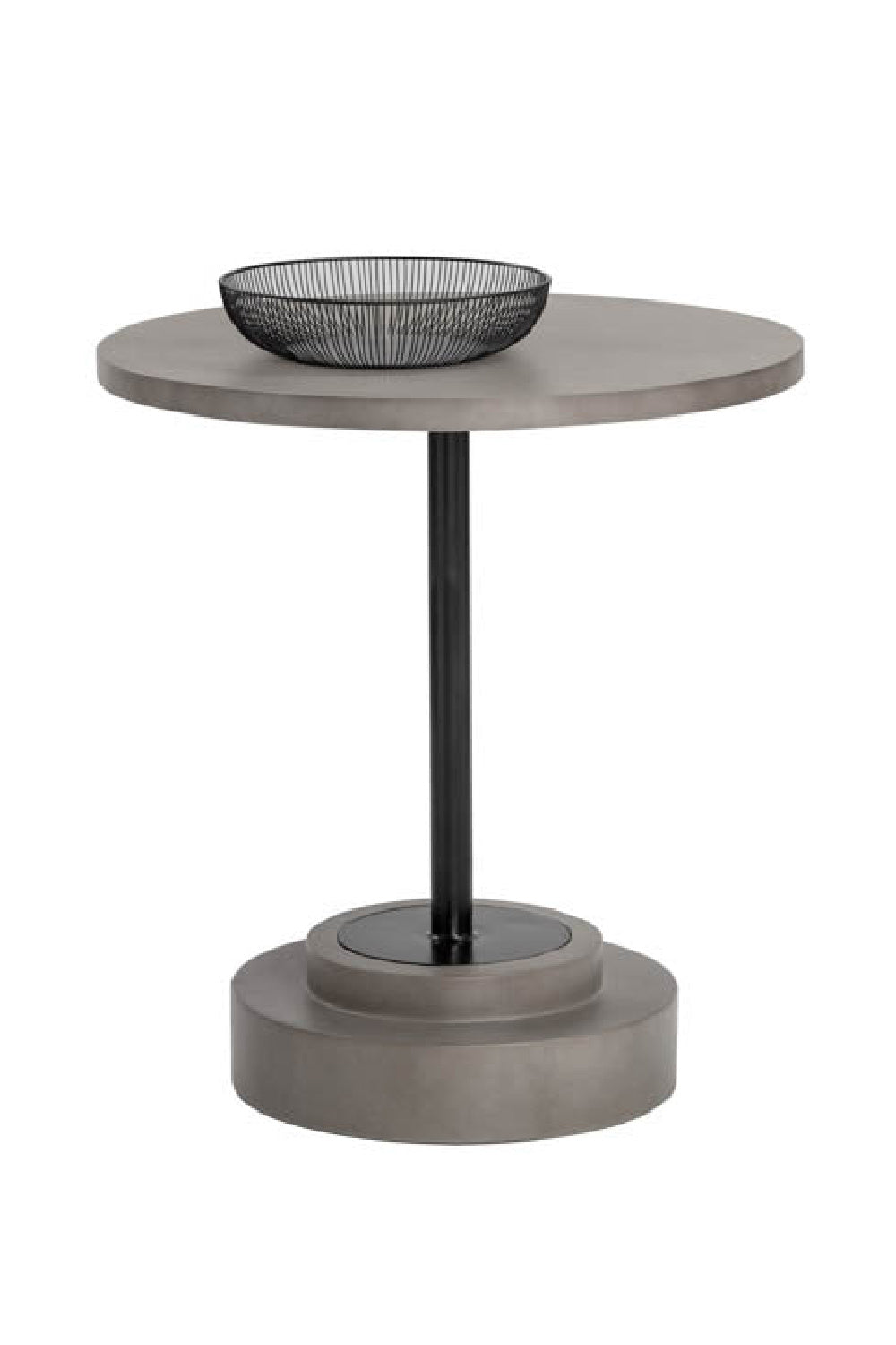 Round Indoor/Outdoor Concrete Bistro Table by Splendido Marlowe Outdoor Dining Table, alternate view 10