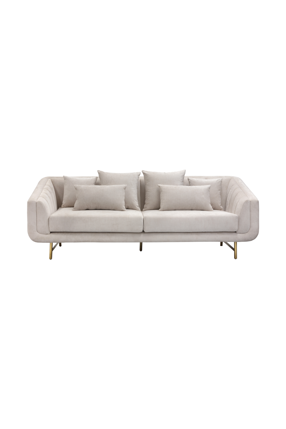 Channeled-Back 6-Cushion Sofa by Splendido Veera