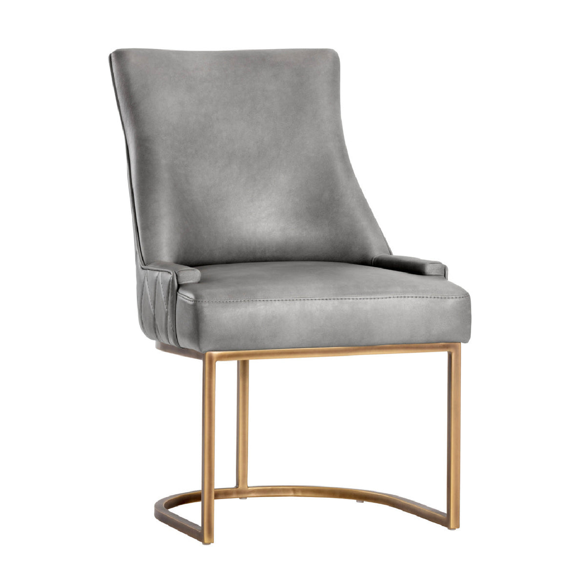 Bronze Cantilever Leather Dining Chairs (2) by Splendido Florence, alternate view 2