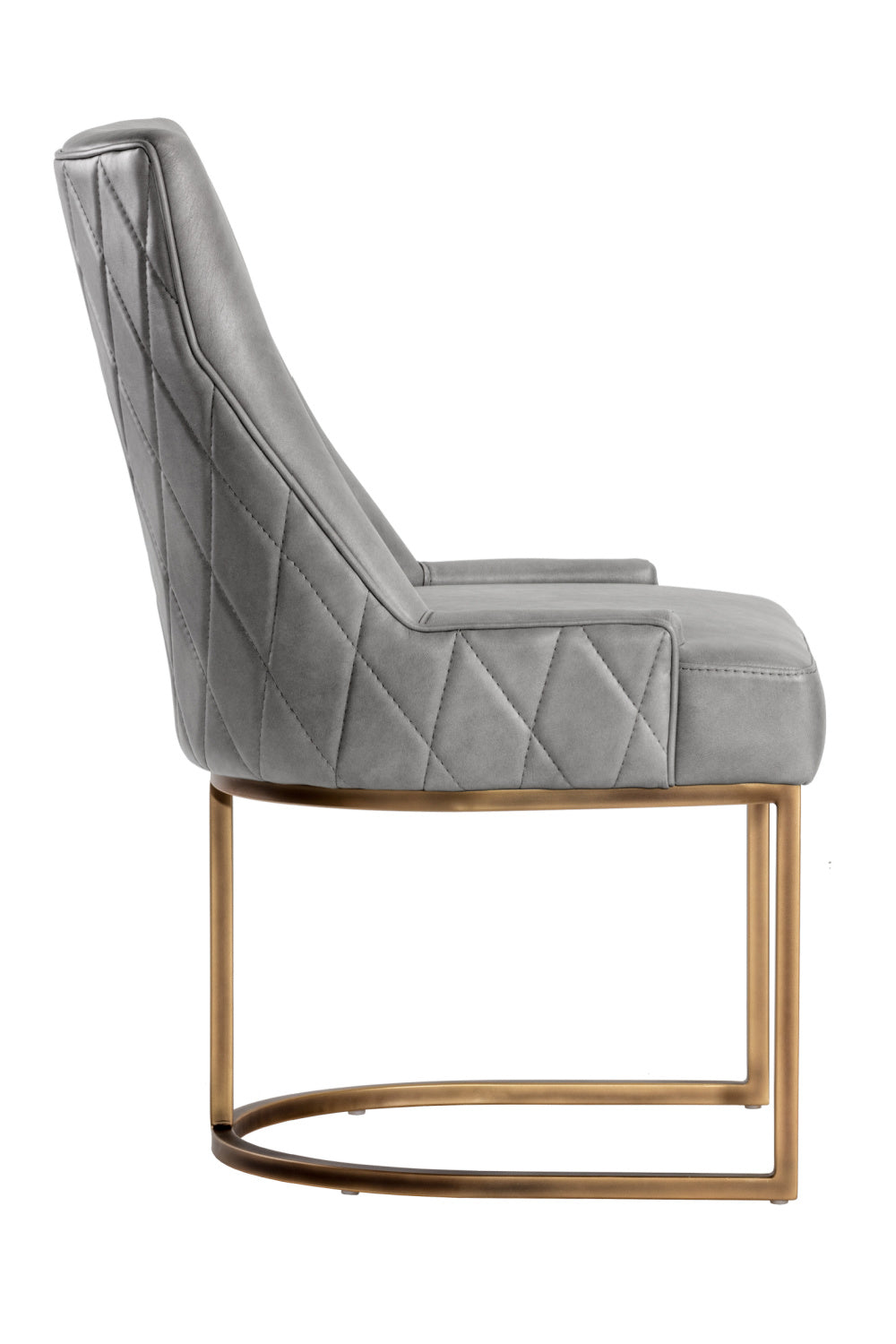Bronze Cantilever Leather Dining Chairs (2) by Splendido Florence, alternate view 3