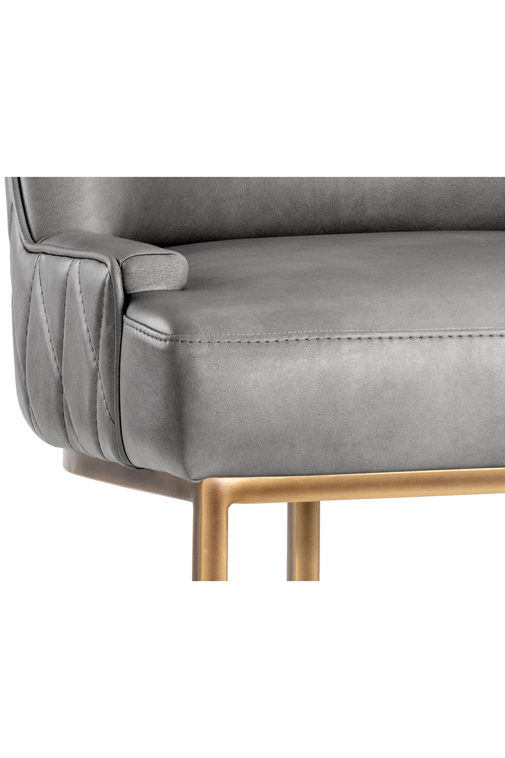 Bronze Cantilever Leather Dining Chairs (2) by Splendido Florence, alternate view 7