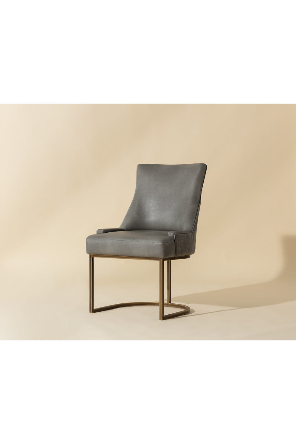 Bronze Cantilever Leather Dining Chairs (2) by Splendido Florence, alternate view 9