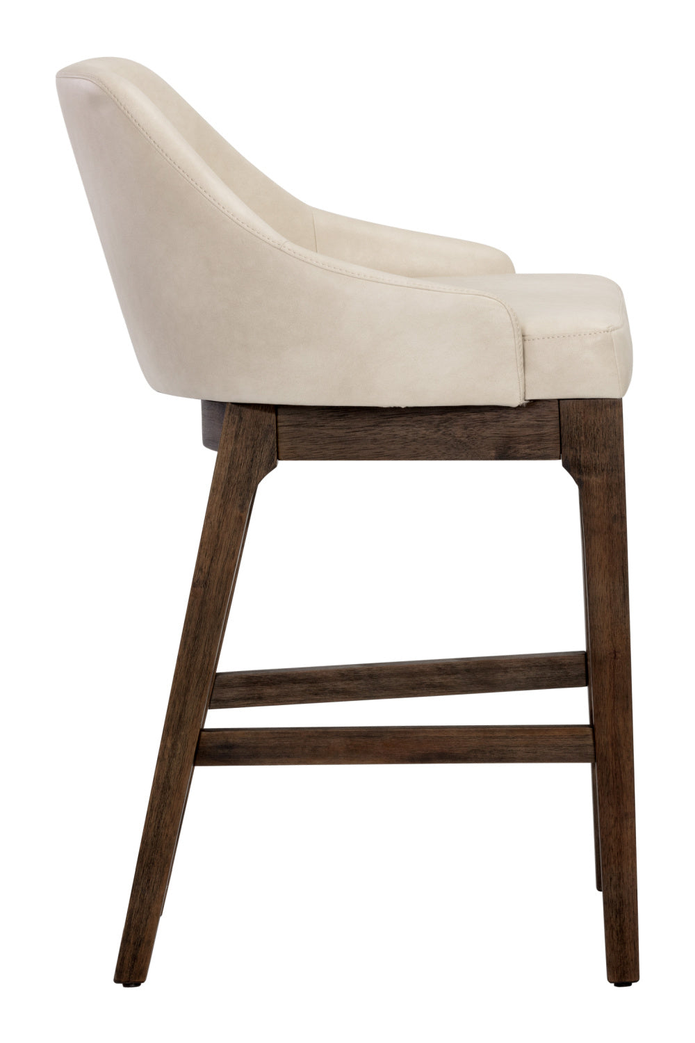 Cream Leather Look Counter Stool by Splendido Kace, alternate view 3