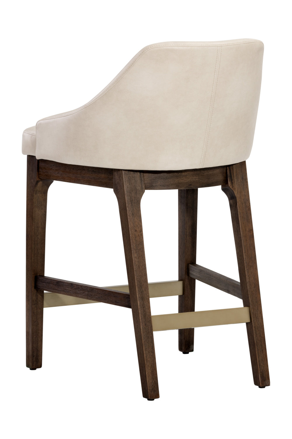 Cream Leather Look Counter Stool by Splendido Kace, alternate view 4