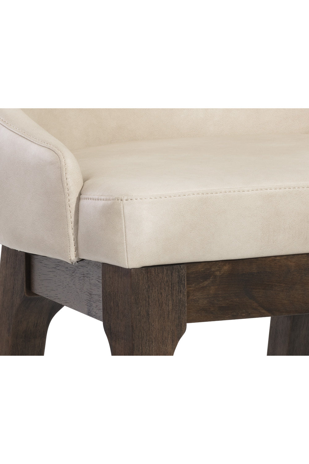 Cream Leather Look Counter Stool by Splendido Kace, alternate view 5
