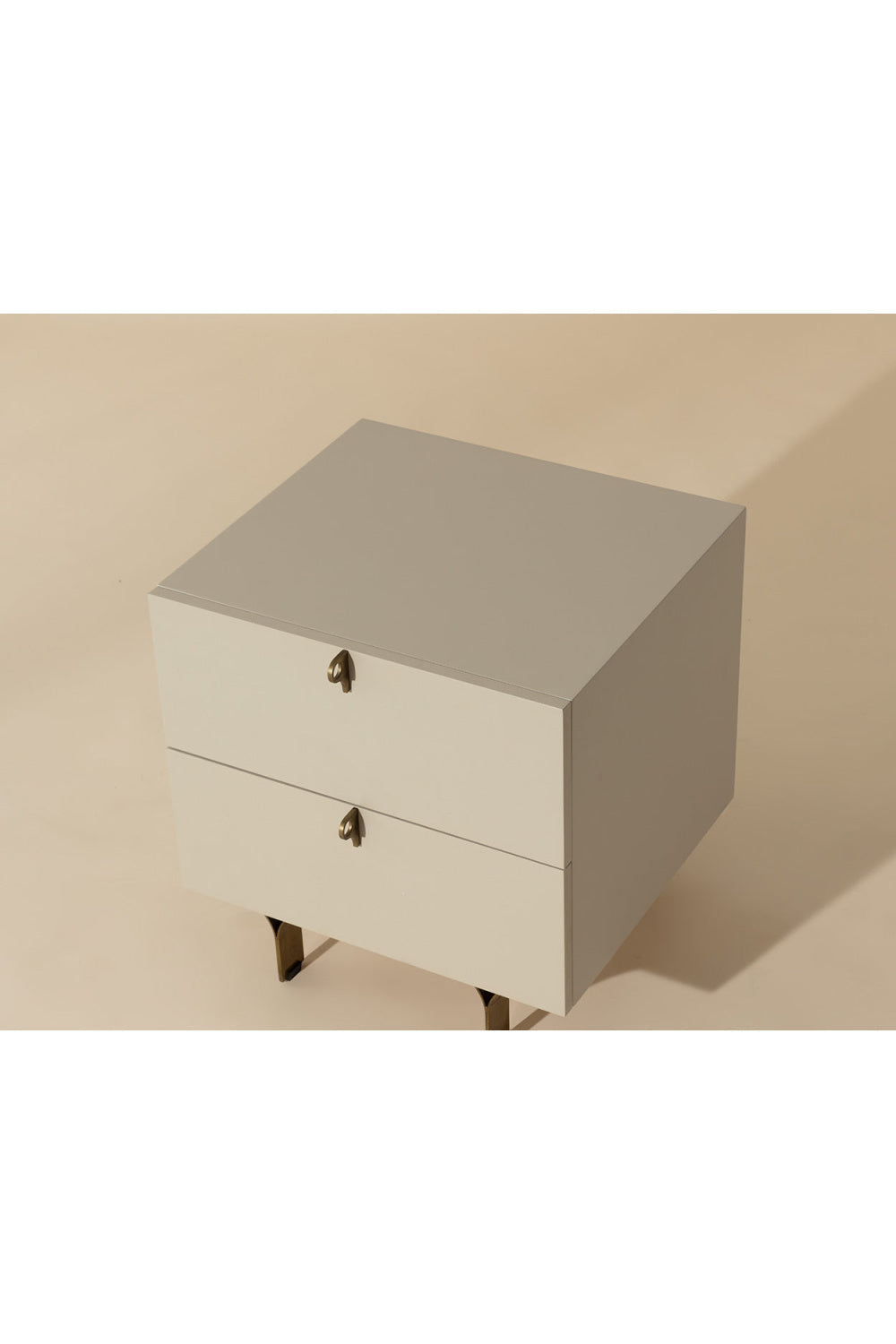 Cream Wood 2-Drawer Nightstand by Splendido Celine, alternate view 11