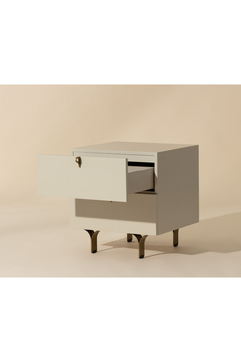Cream Wood 2-Drawer Nightstand by Splendido Celine, alternate view 10