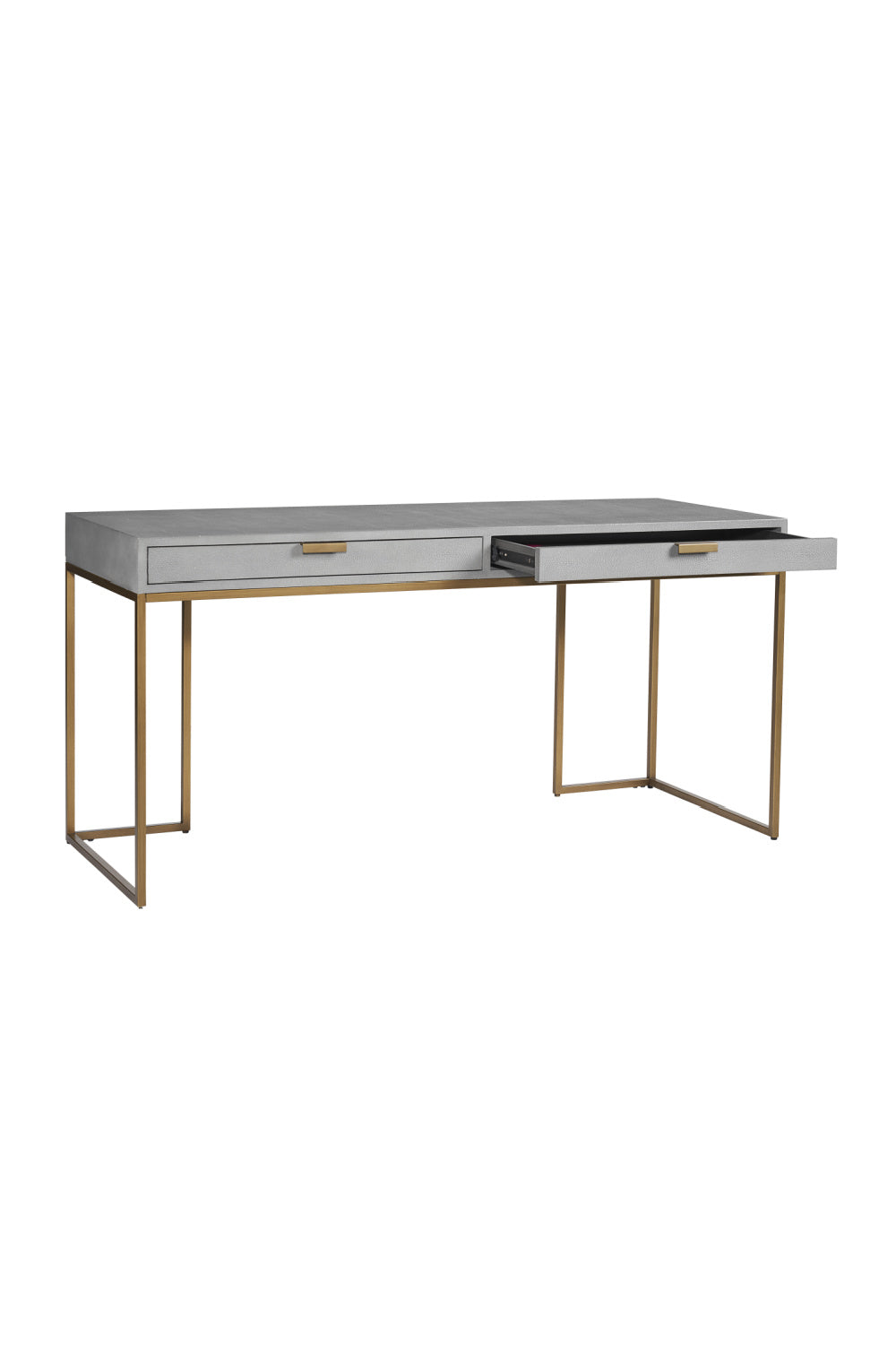 Gray Shagreen 2-Drawer Desk by Splendido Jiro