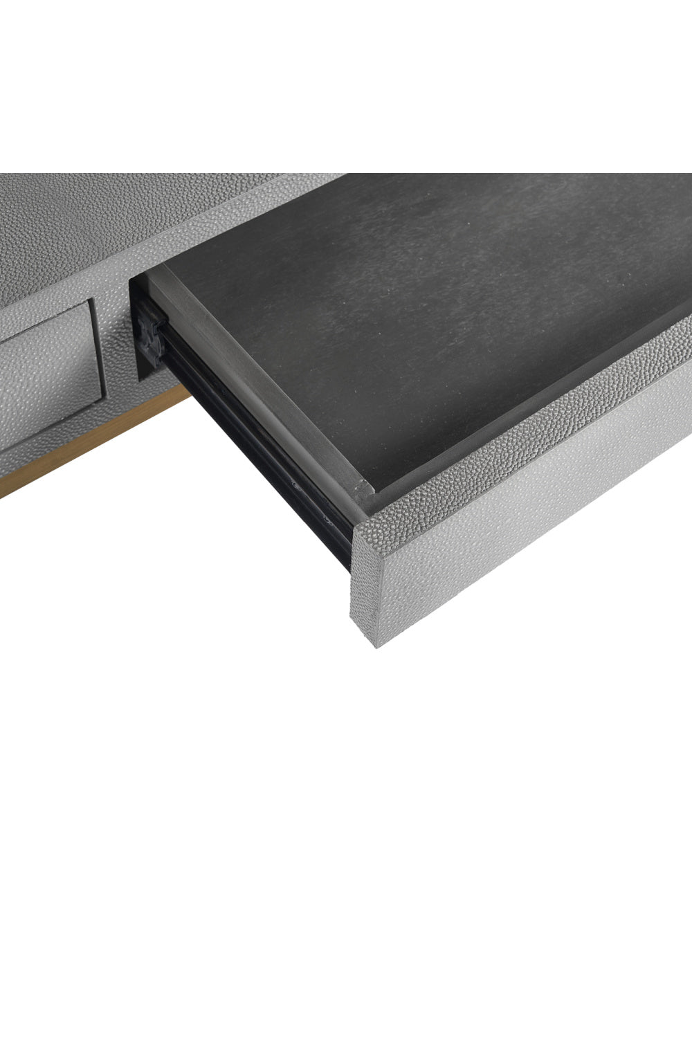 Gray Shagreen 2-Drawer Desk by Splendido Jiro, alternate view 8