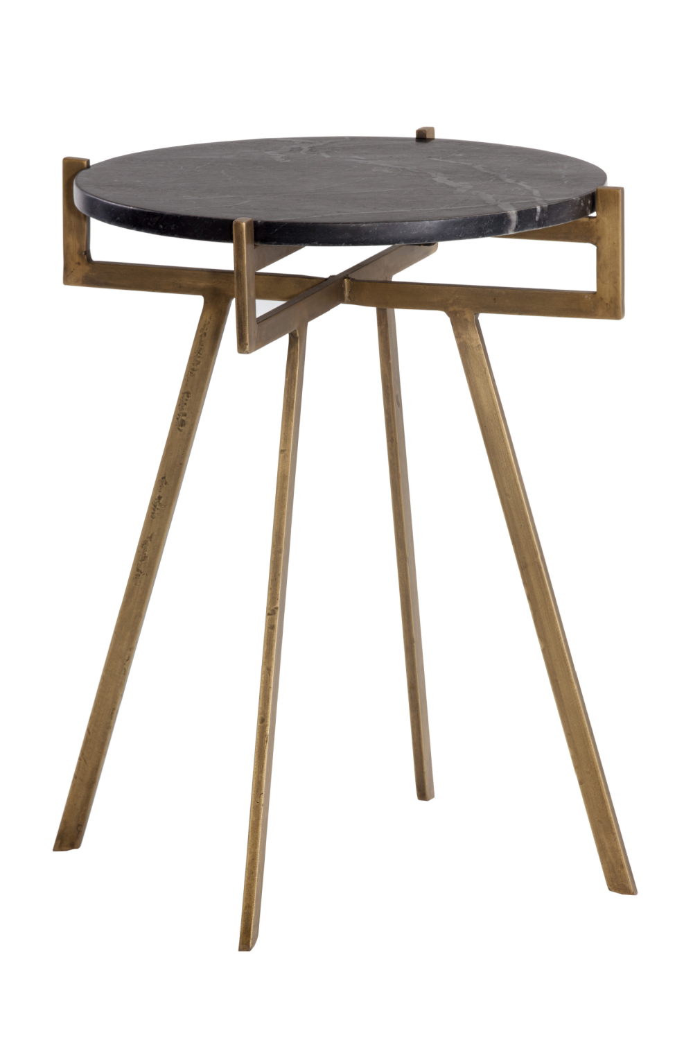 Antique Brass Marble End Table by Splendido Anak Side Table, alternate view 12
