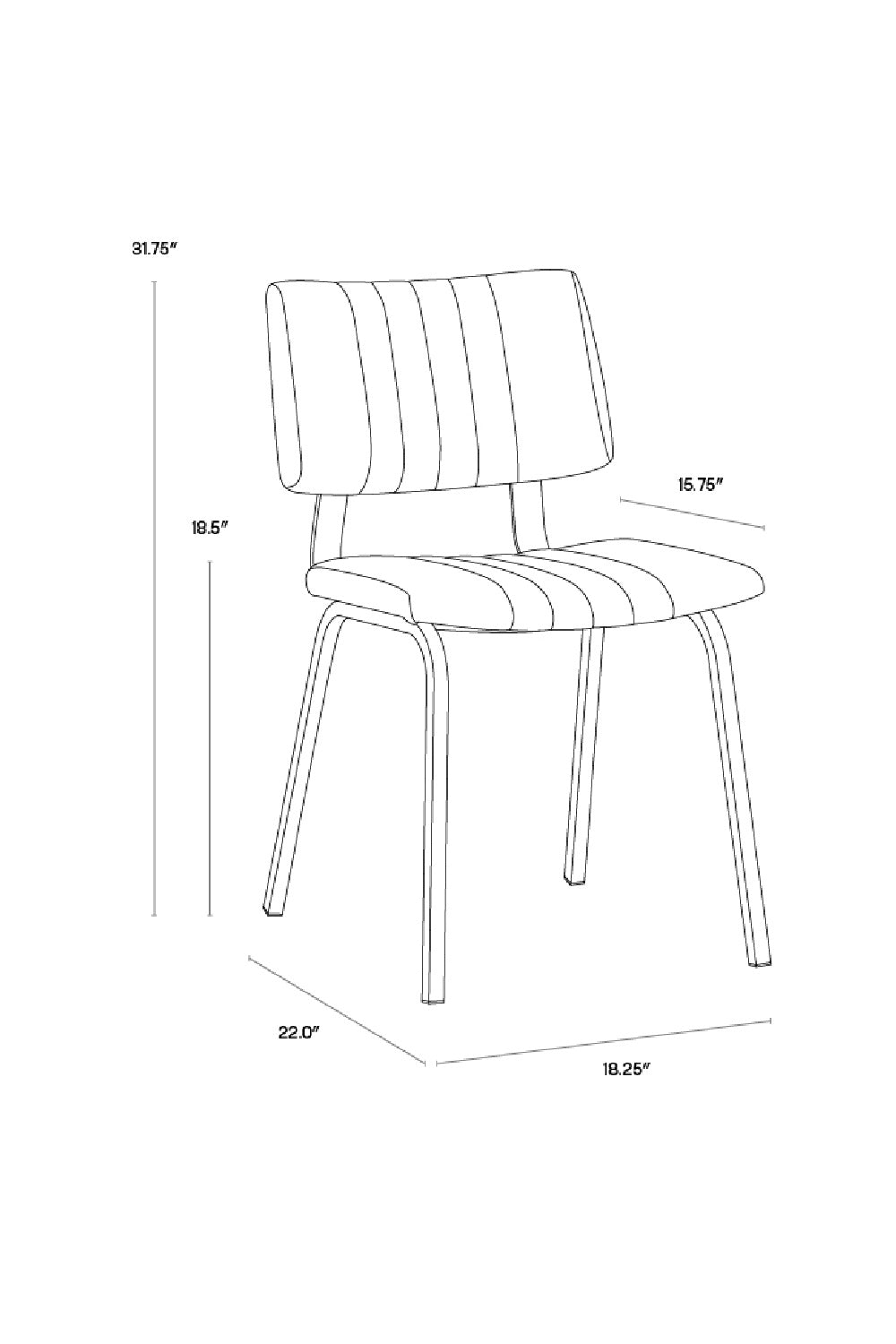 Leather Look Industrial Dining Chairs (2) by Splendido Berkley, alternate view 17