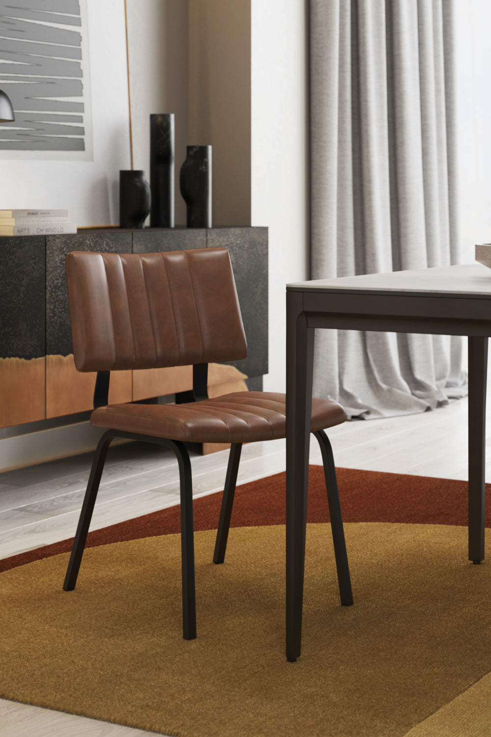 Leather Look Industrial Dining Chairs (2) by Splendido Berkley, alternate view 7