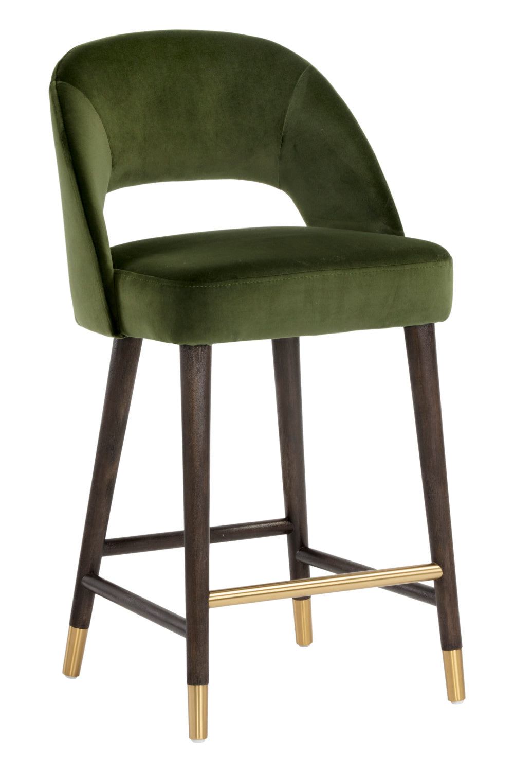 Green Cutout-Back Counter Stool by Splendido Monae