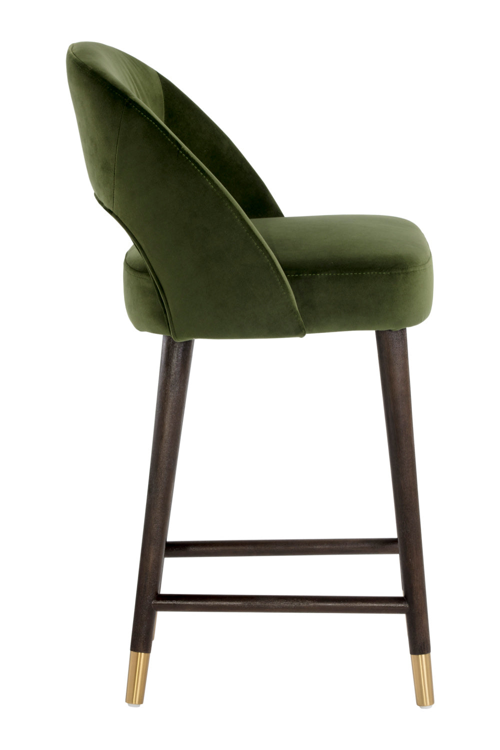 Green Cutout-Back Counter Stool by Splendido Monae, alternate view 3