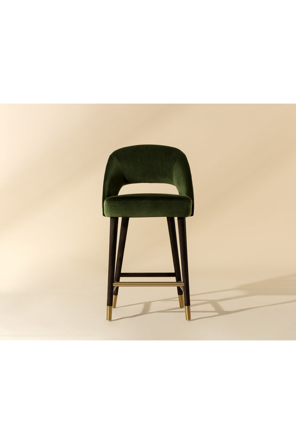 Modern European furniture - Green Cutout-Back Counter Stool - www.oroa.com