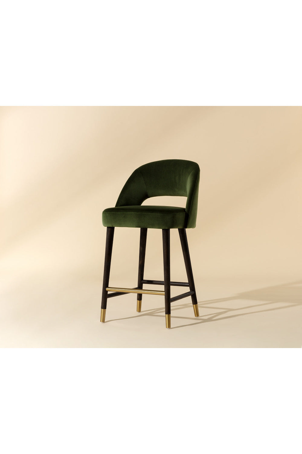 Green Cutout-Back Counter Stool by Splendido Monae, alternate view 9