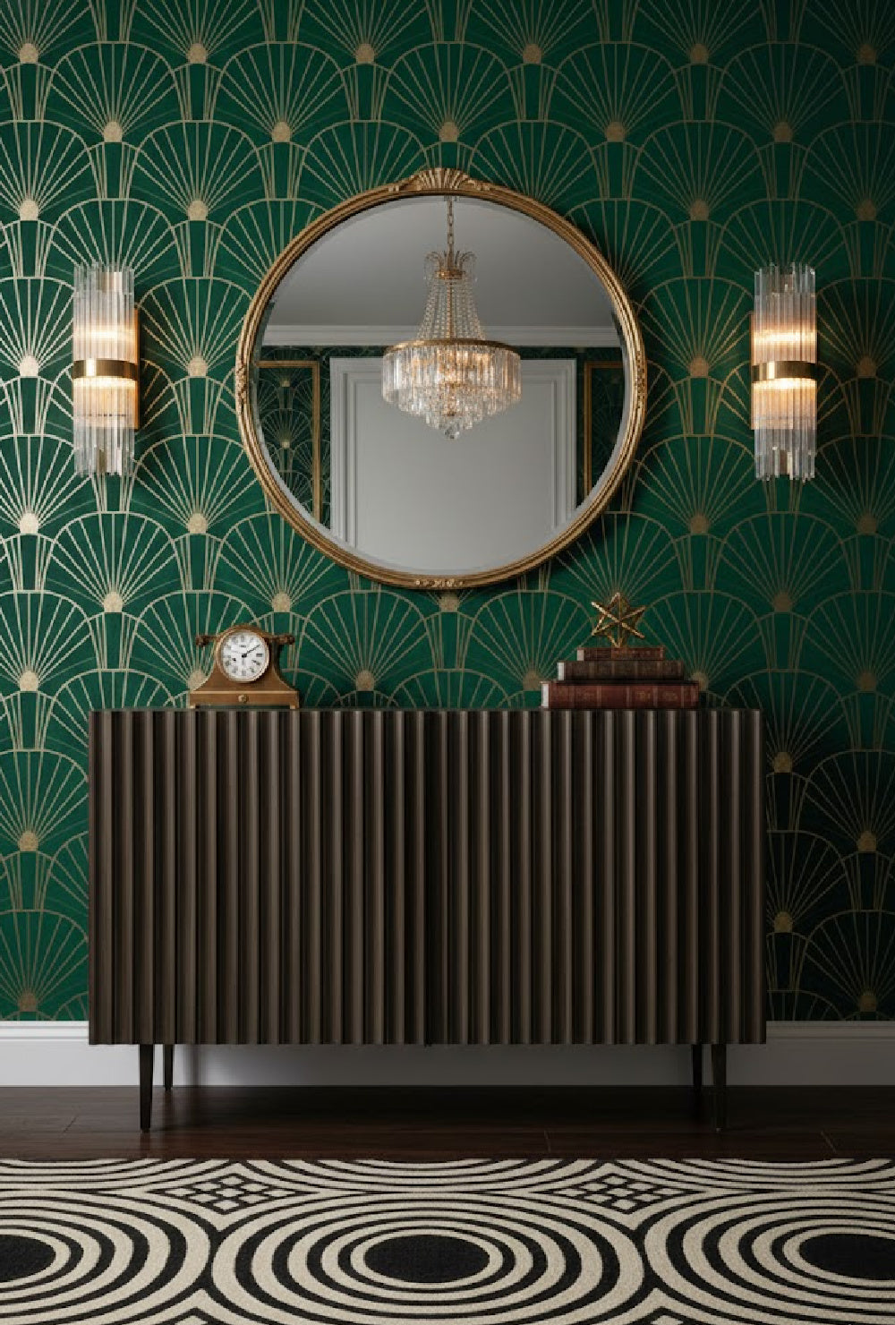 Taupe Fluted Wood Sideboard by Splendido Carlin, alternate view 2