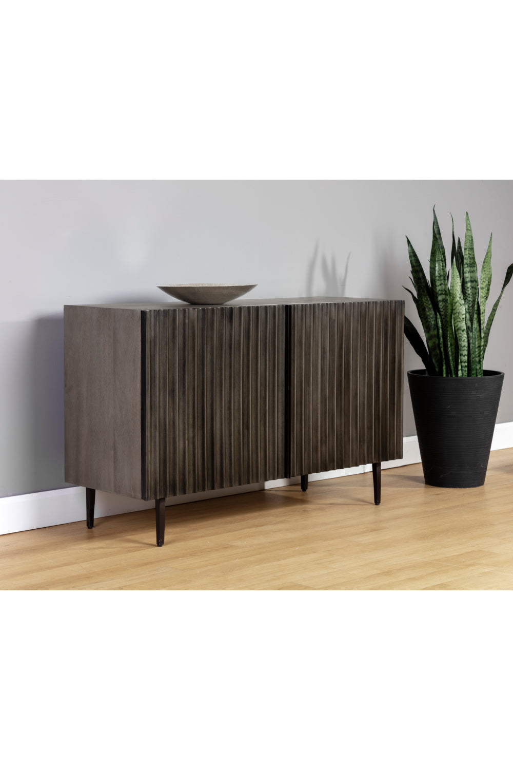 Taupe Fluted Wood Sideboard by Splendido Carlin, alternate view 6