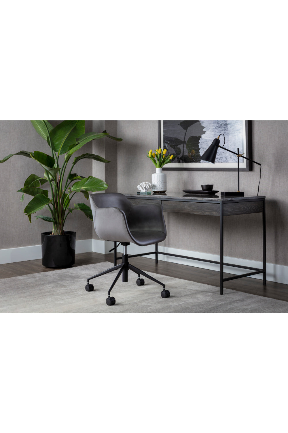 Swivel Upholstered Office Chair by Splendido Owen, alternate view 11