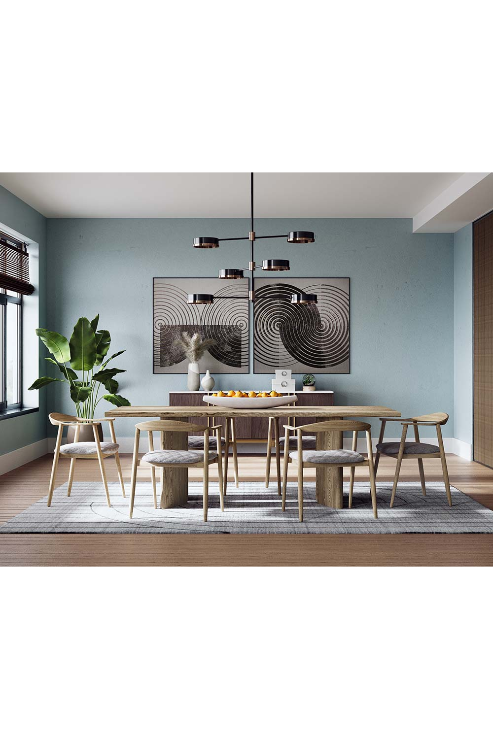 Adjustable Arm 6-Light Chandelier by Splendido Oralee, alternate view 11