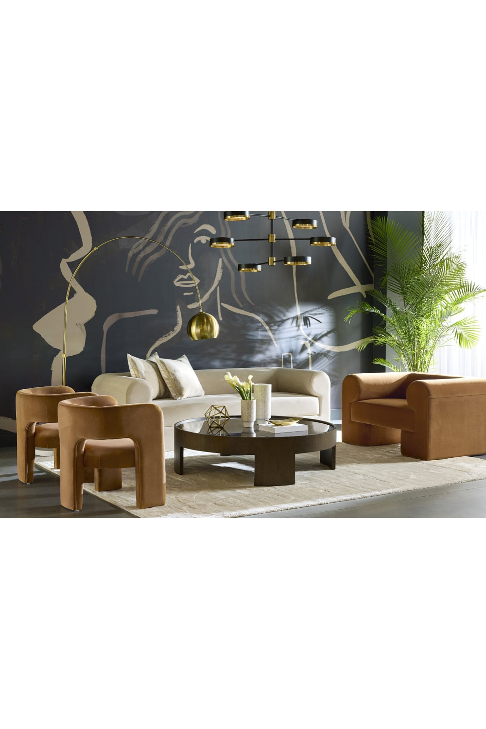 Adjustable Arm 6-Light Chandelier by Splendido Oralee, alternate view 10