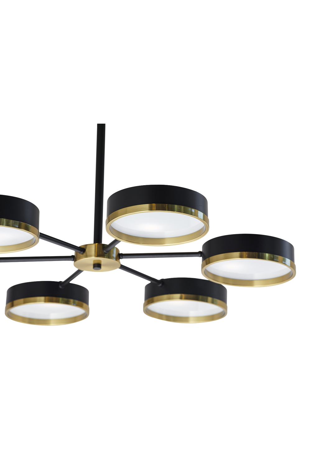 Black Round 6-Light Chandelier | Splendido Oswin | Oroa.com