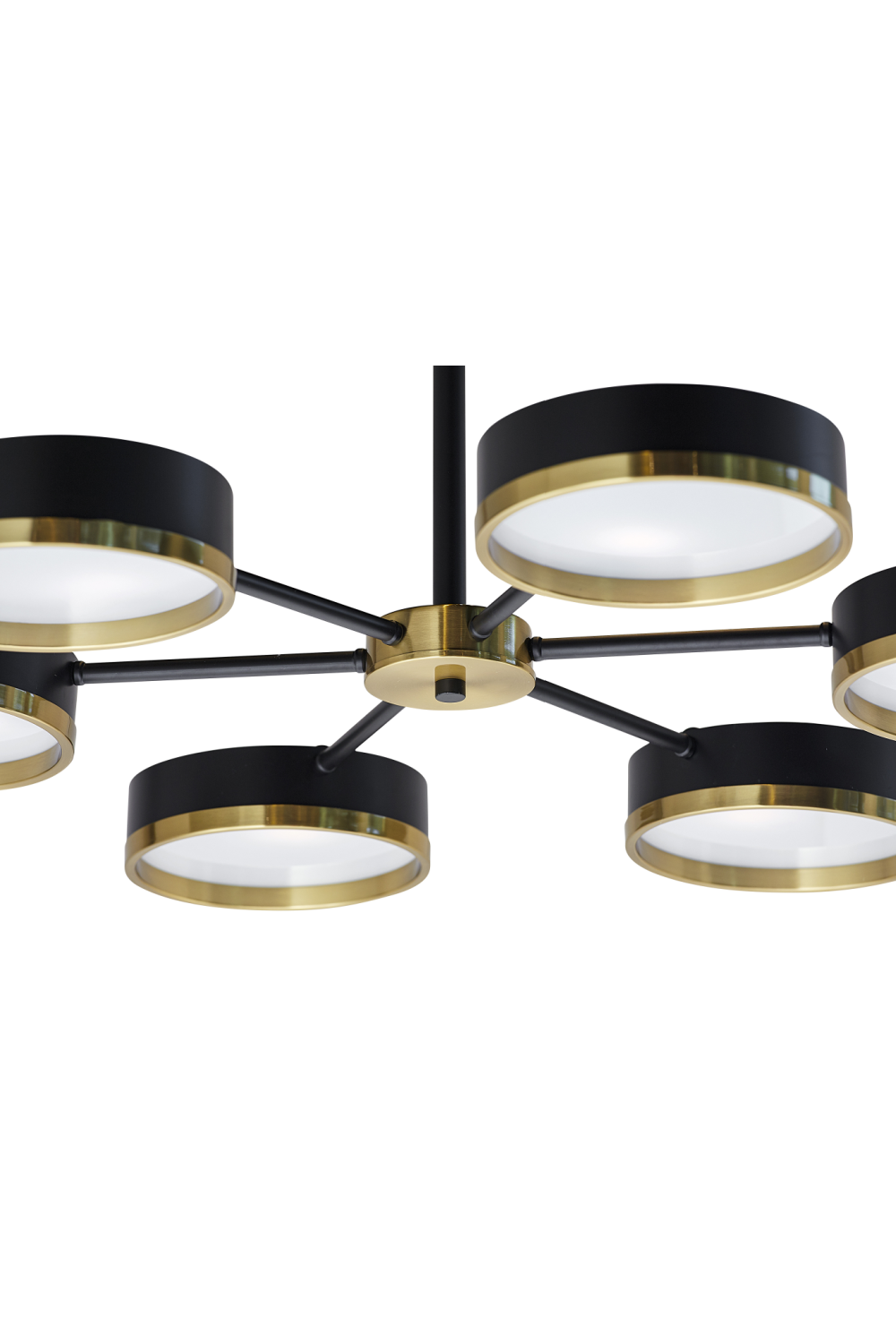 Black Round 6-Light Chandelier | Splendido Oswin | Oroa.com